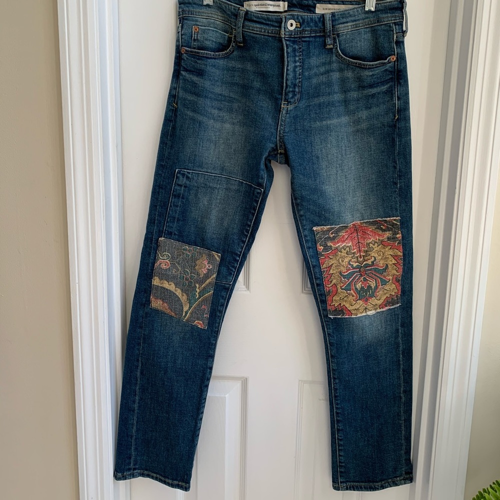 Pilcro Jeans by Anthropologie. Slim Boyfriend Sz28
